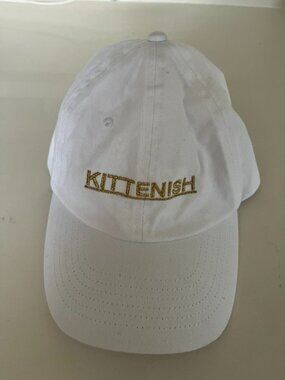 Kittenish White and Gold baseball hat (JJD / jessie james decker)